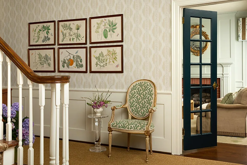 Spoonflower x Garden and Grace traditional wallpaper collaboration