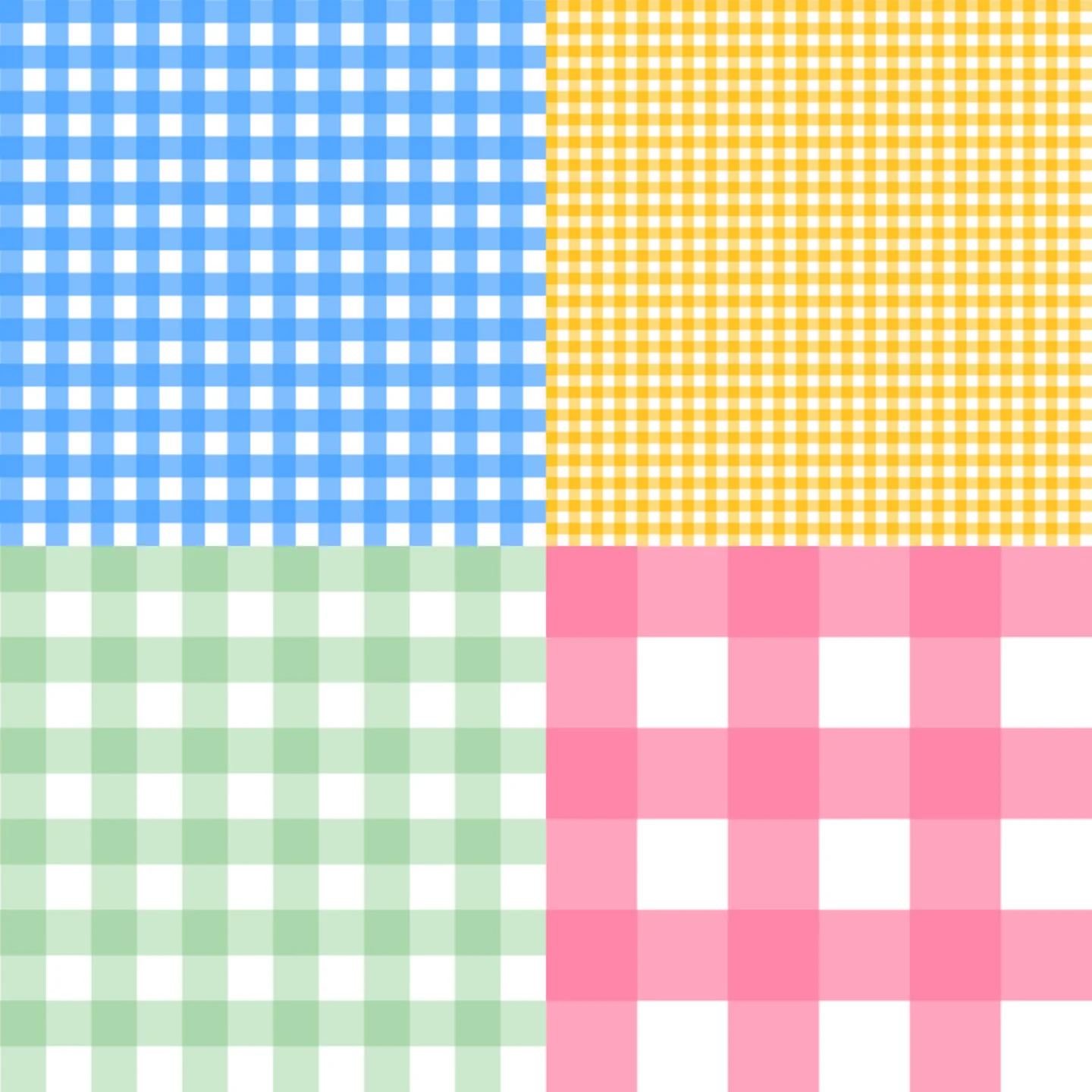 A grid of 4 classic designs by gabrielleneildesign