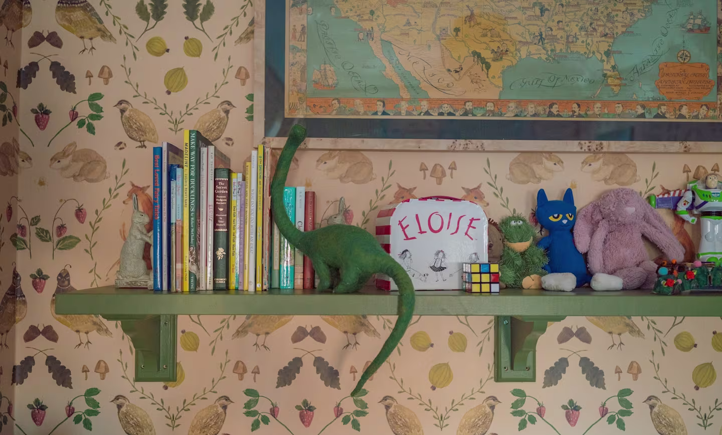 Shelf in children's room