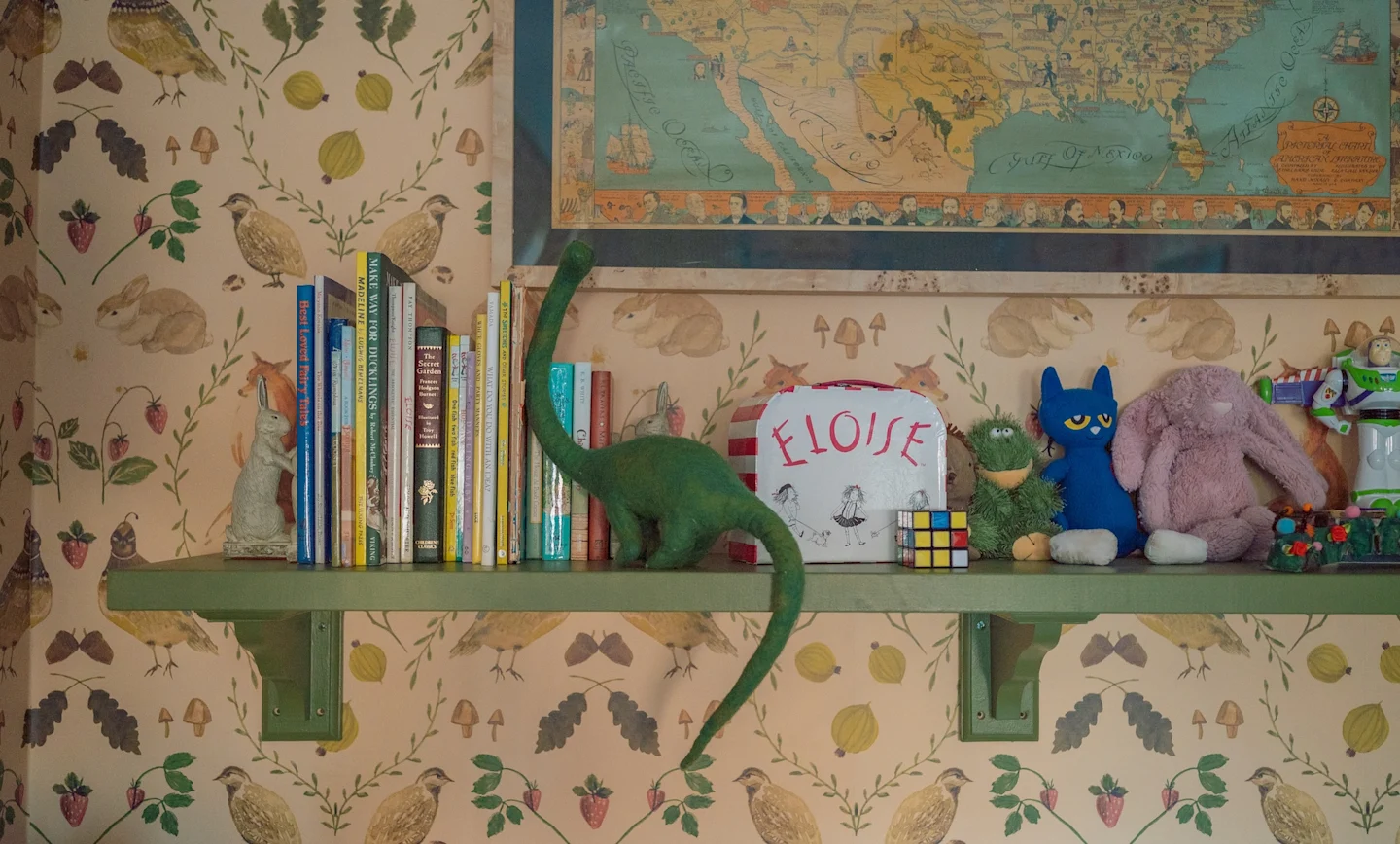 Shelf in children's room