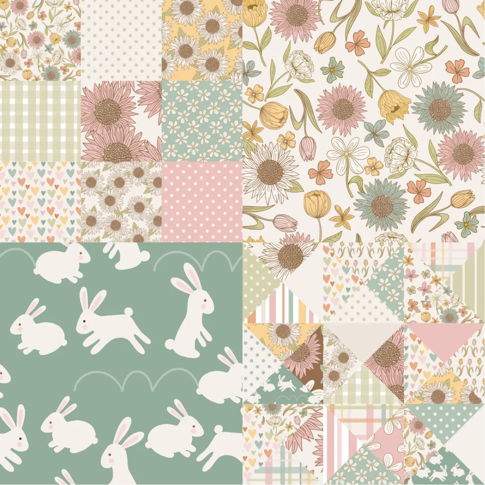 A grid of 4 Easter designs from misskatedesigns
