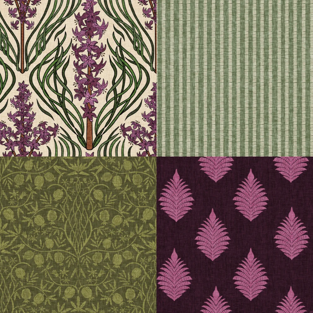 A grid of 4 traditional heritage designs by shelli_nelson