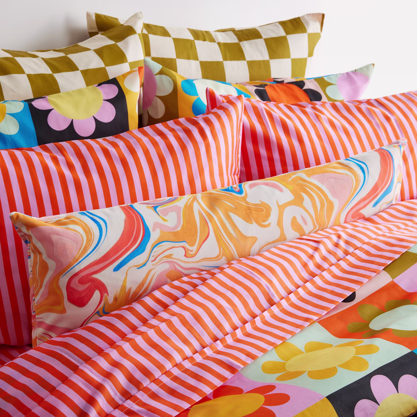 Bold colorful bedding collection
