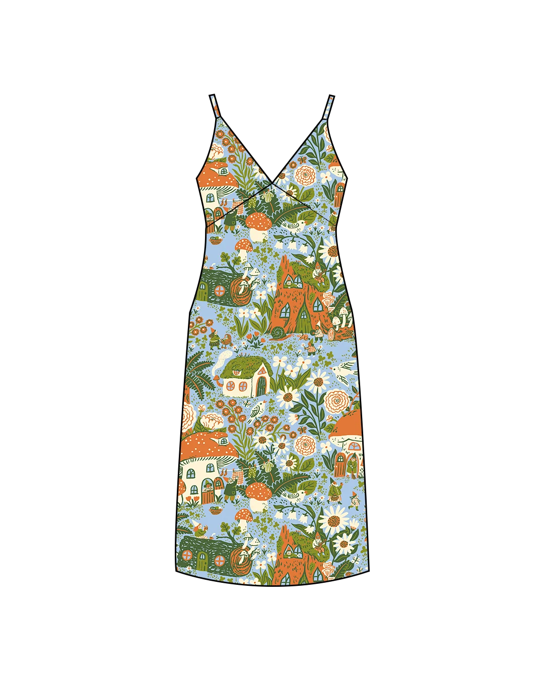 Closet Core Simone Slip Pajama Dress