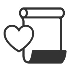Wallpaper icon with a heart
