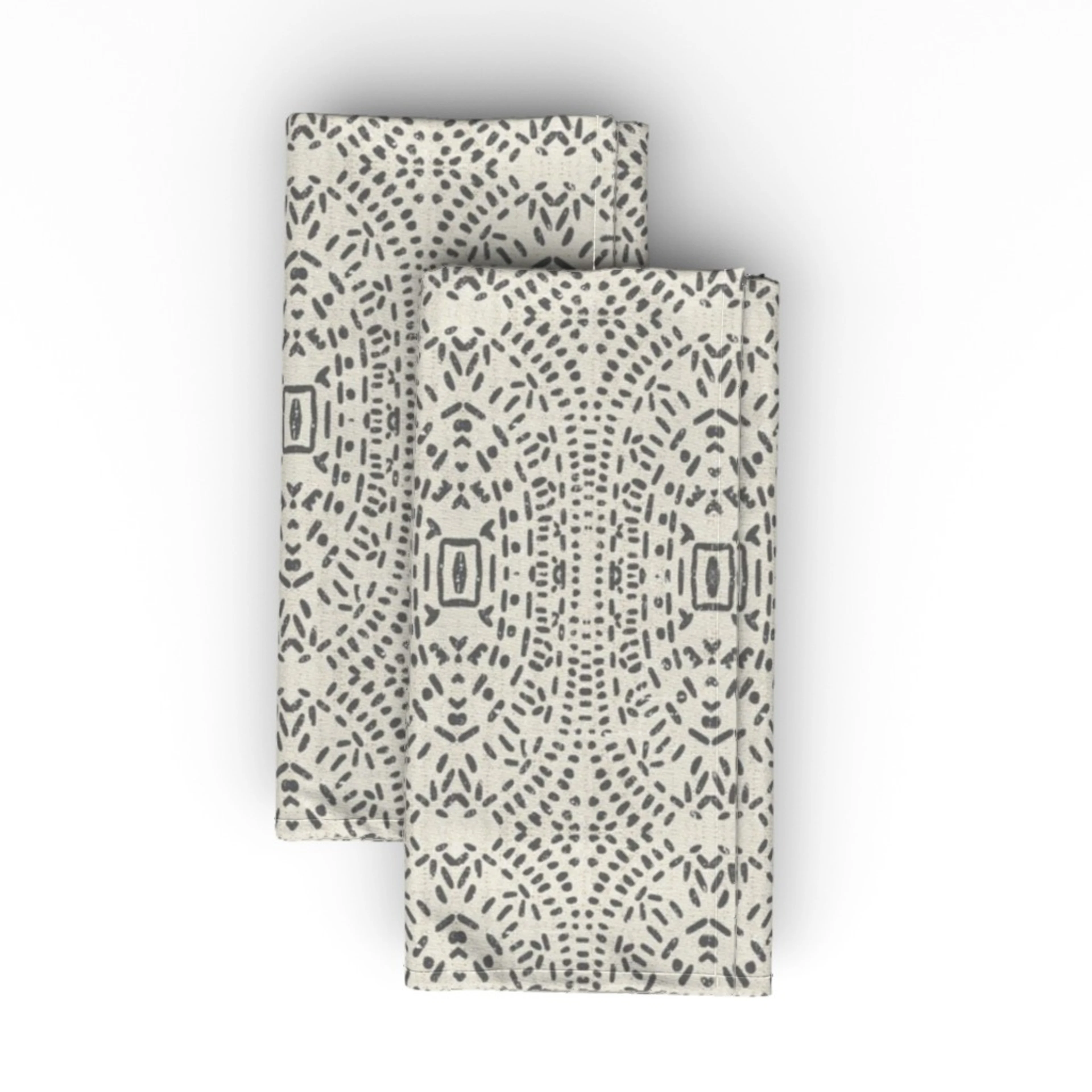 Neutral medallion Boho Dinner Napkins