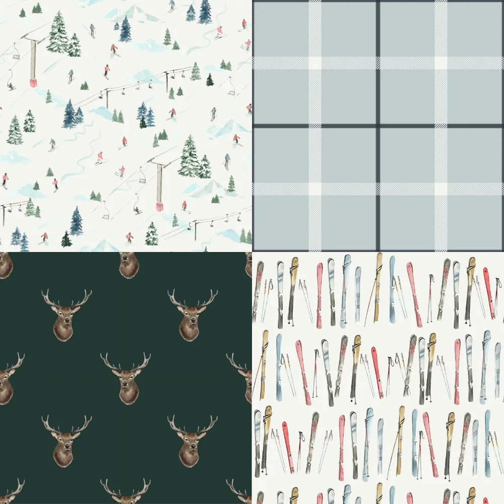 A grid of 4 winter designs from Kamides