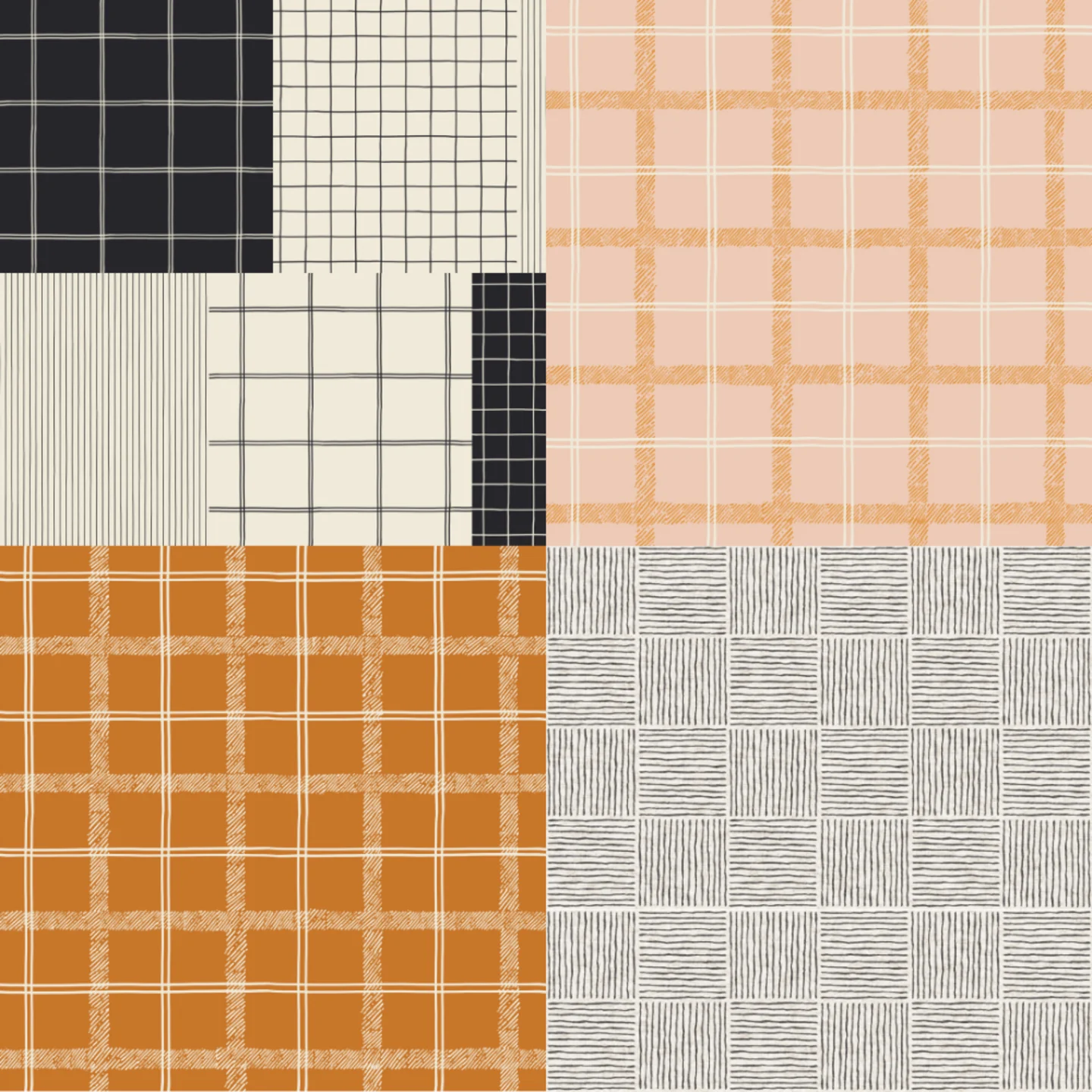 A grid of 4 classic designs by erin__kendal