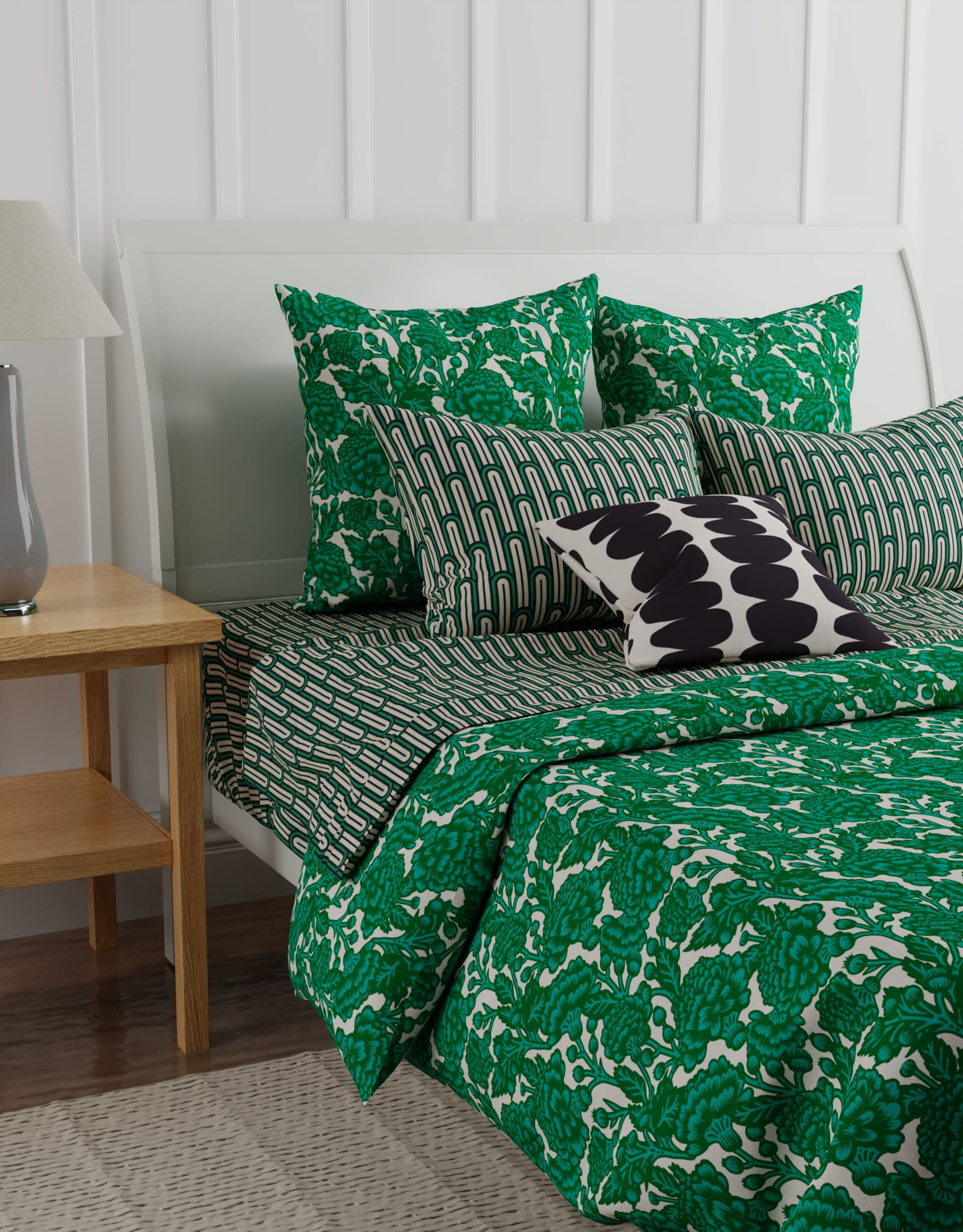 Bold Modern green and black Bedding