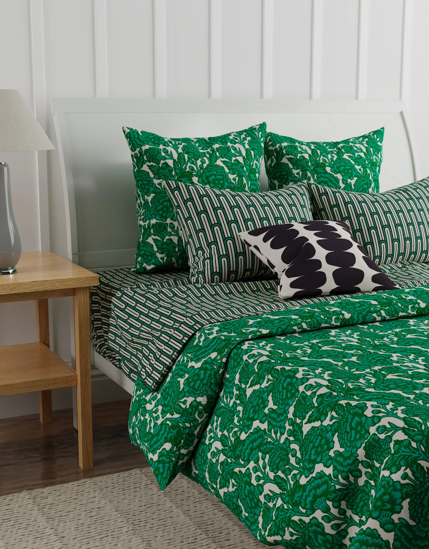 Bold Modern green and black Bedding