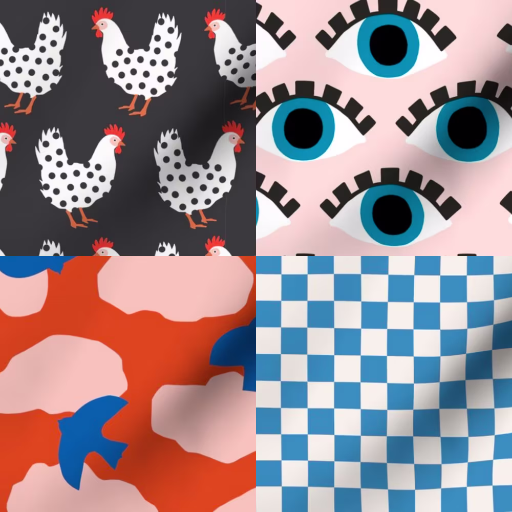 Modern icons quilt collection