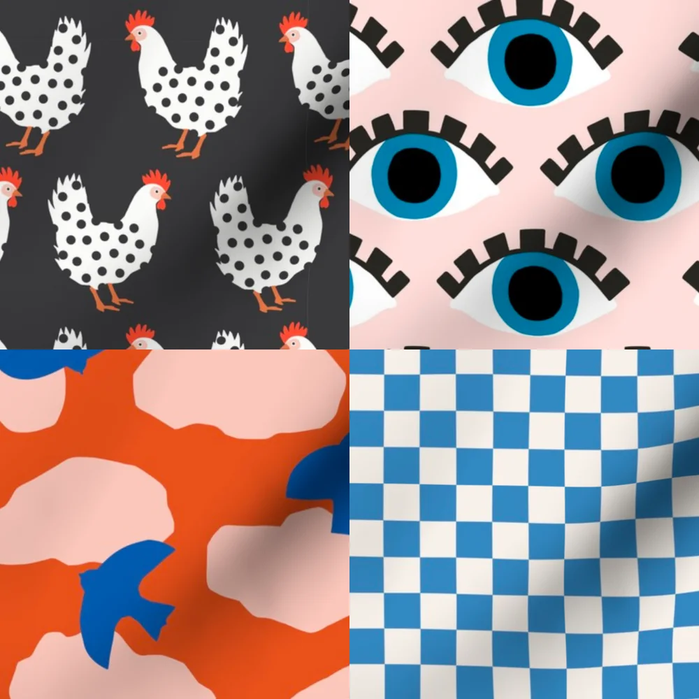 Modern icons quilt collection