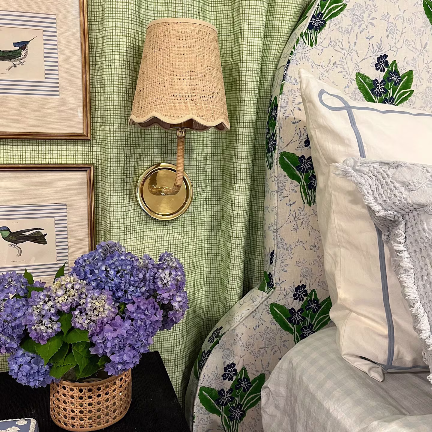 A preppy bed covering in Belgian Linen