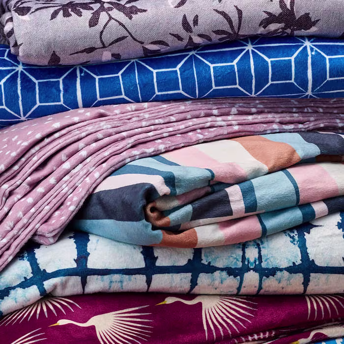Minky fabric demonstrating its cozy drape and cloud-like softness
