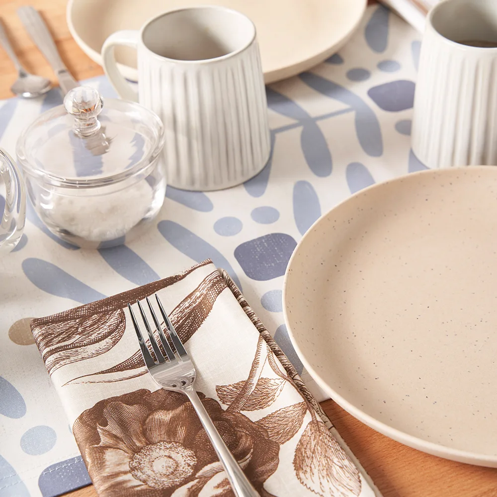 Abstract floral table runner