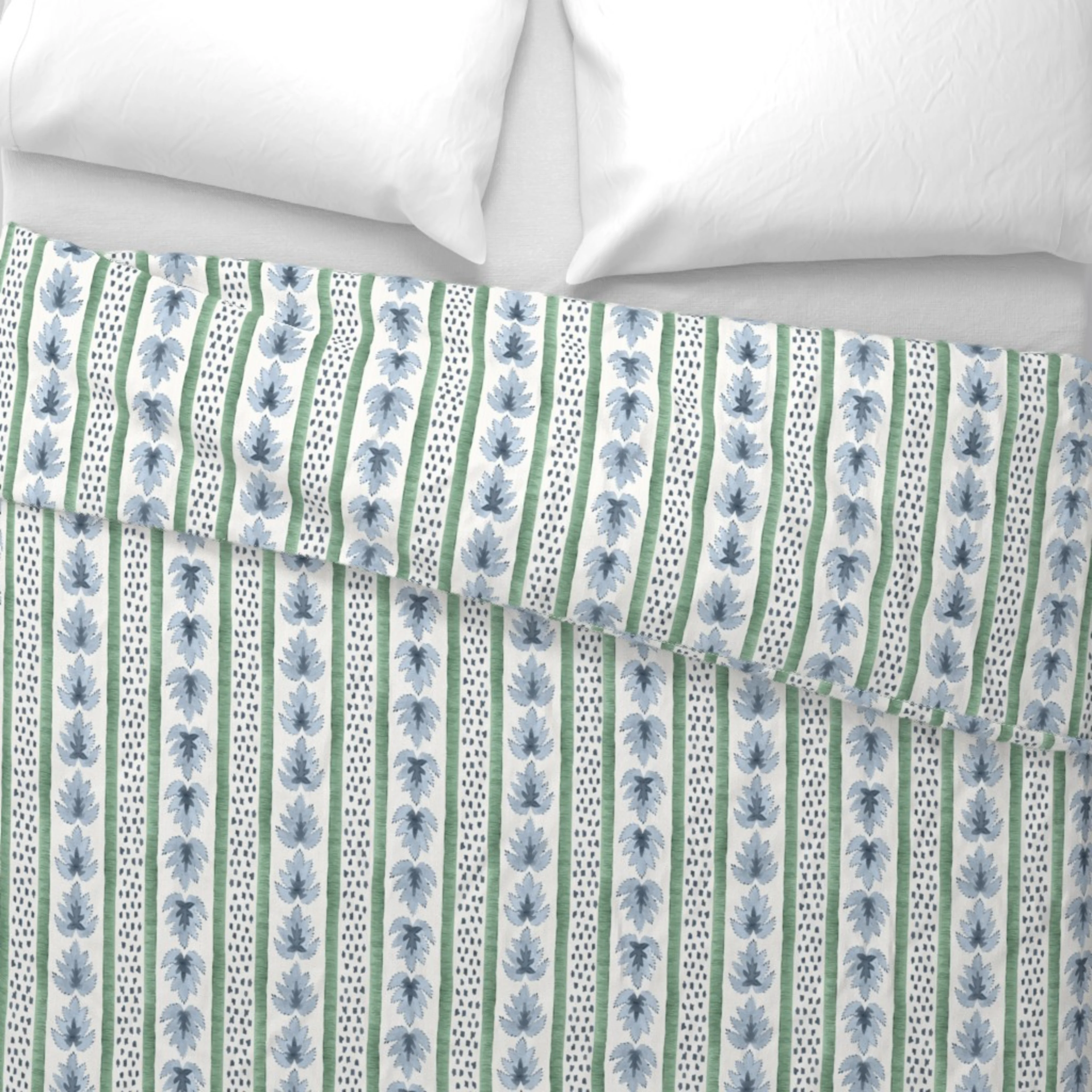 Preppy coastal duvet cover
