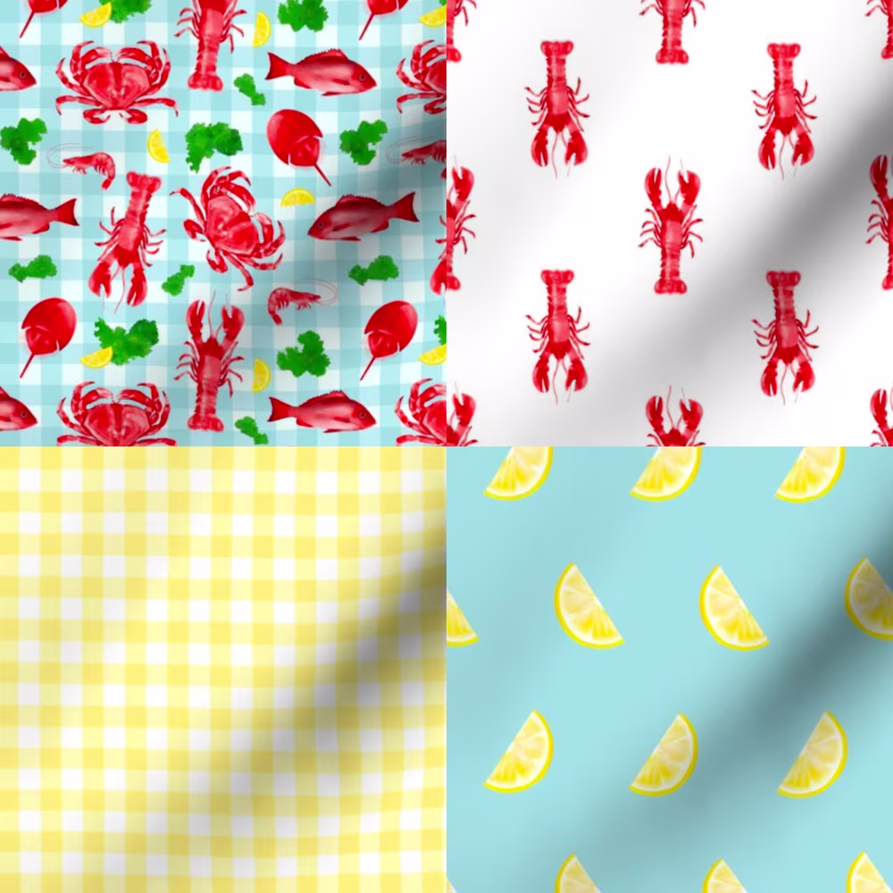 Crustacean quilting collection