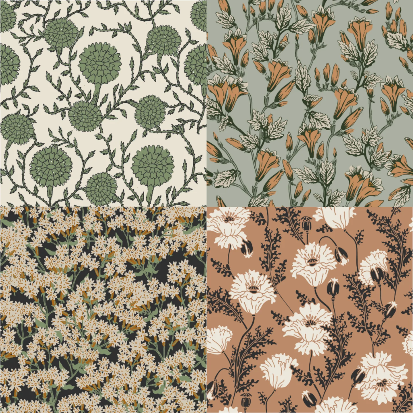 A grid of 4 Holli_Zollinger designs