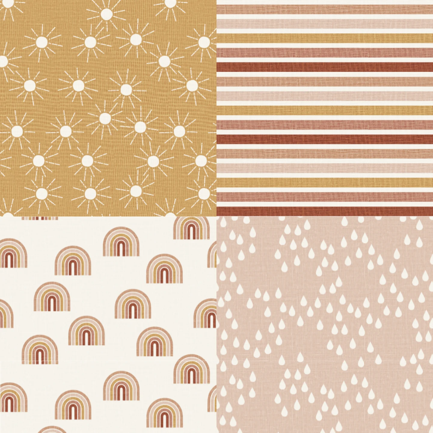 A grid of 4 neutral baby designs from erin__kendal