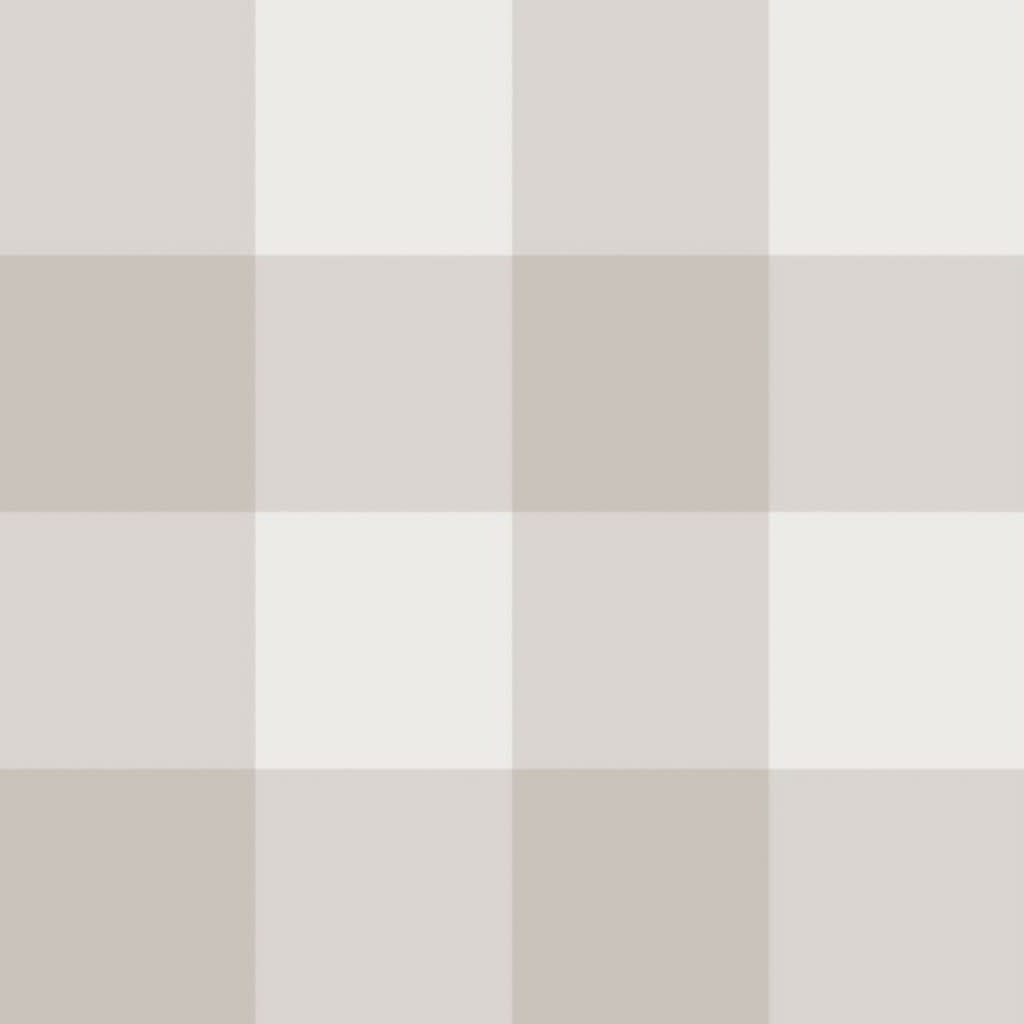 3" Gingham: Warm Grey Check, Neutral Large Buffalo Check, Buffalo Plaid Wallpaper by dept_6.