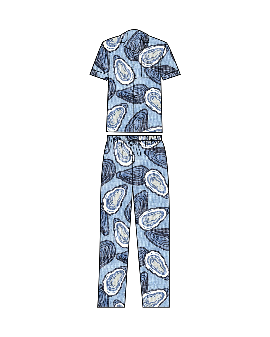 Vogue Patterns Men's Pajama pattern mock up