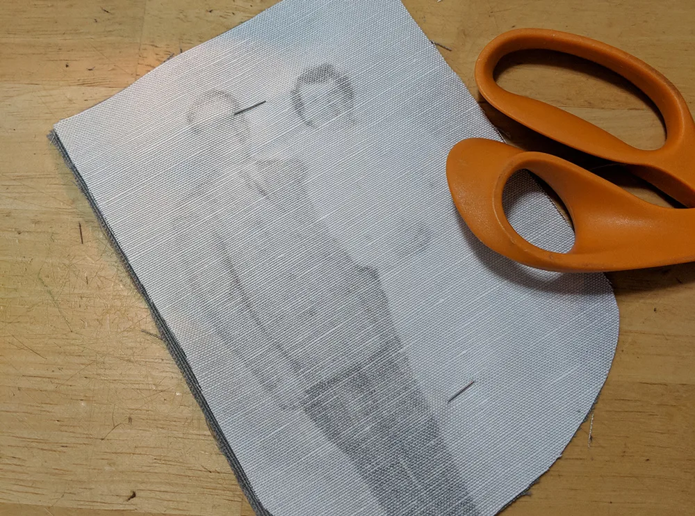 Pin the garland pieces together | Spoonflower Blog 