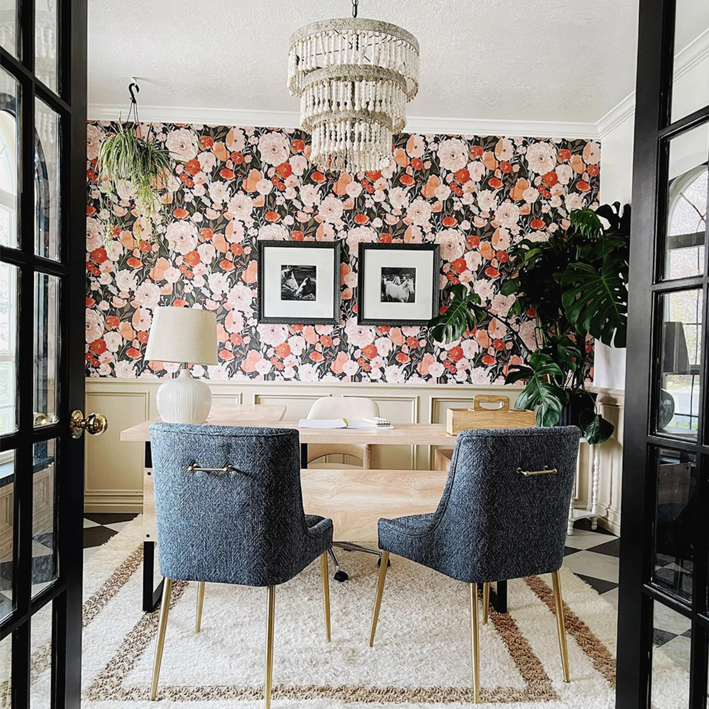 Home office with fl