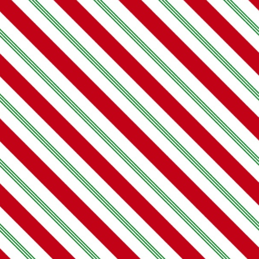 candy cane green red Fabric by feeling_artsy
