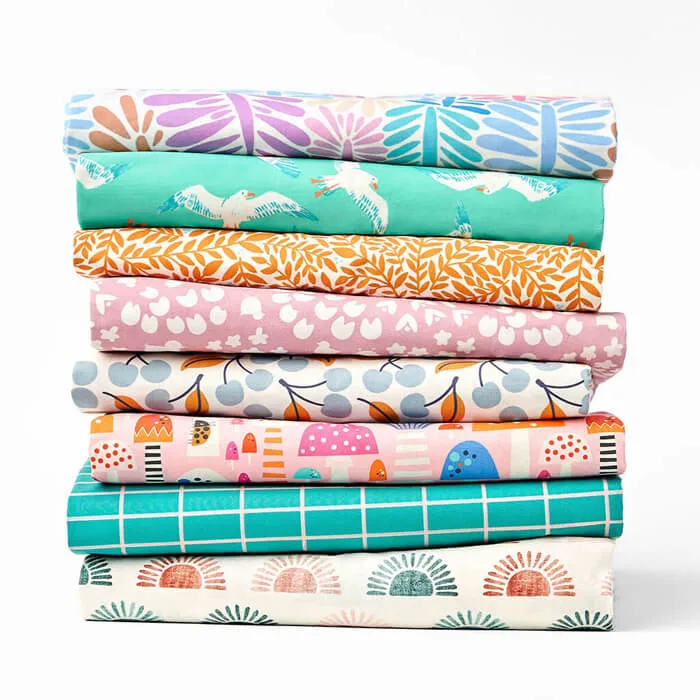 Cotton Poplin Brava fabric demonstrating its structured drape and crisp hand-feel
