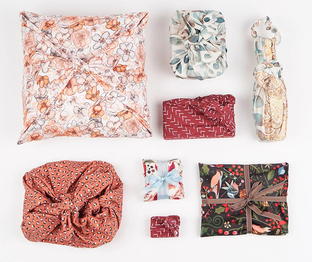 6 Ways to Wrap a Gift with Furoshiki | Spoonflower Blog