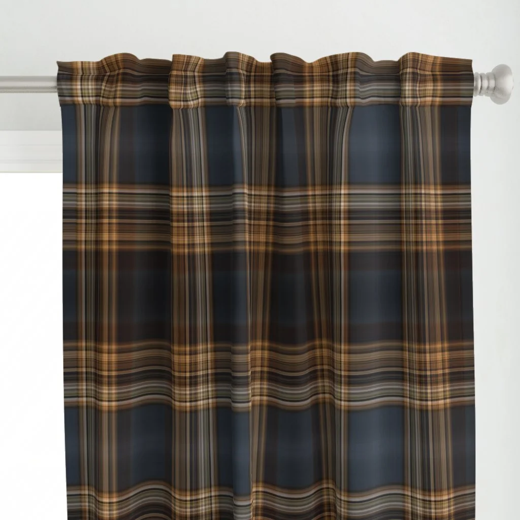 Plaid curtains