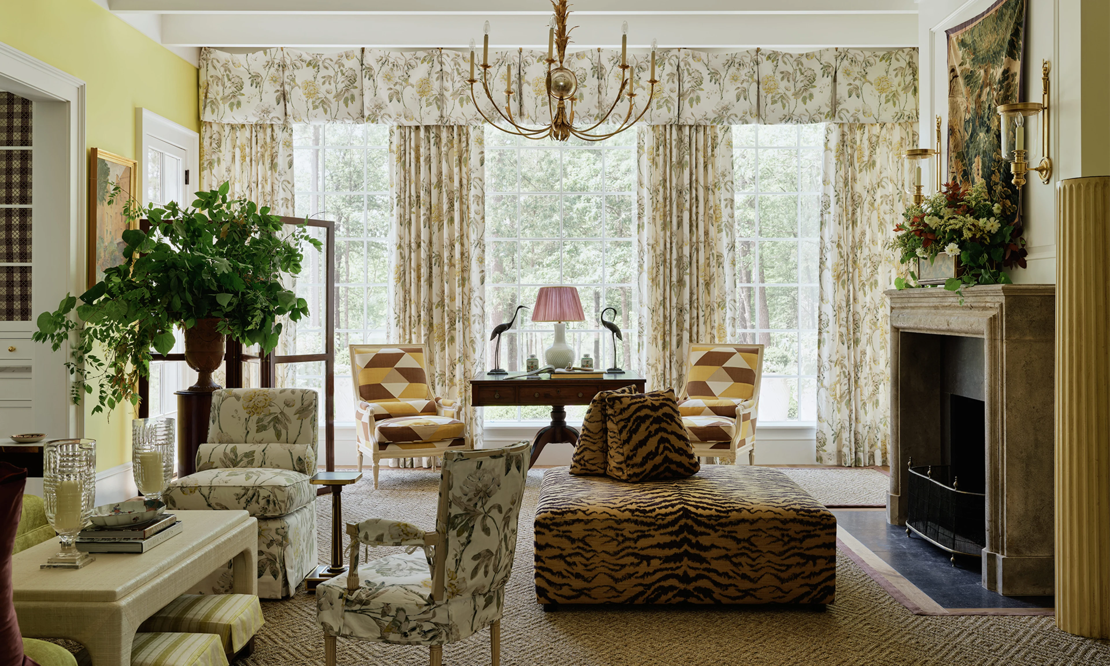 Living space in the 2025 Southern Living Idea Home