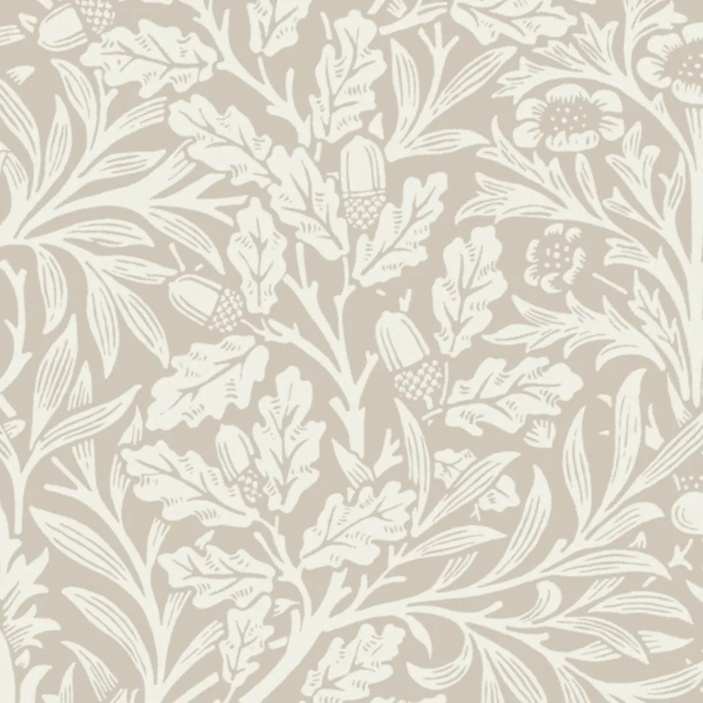 ACORN IN DOVE AND LINEN (Arts & Crafts Neutrals) - WILLIAM MORRIS by salvagescapes