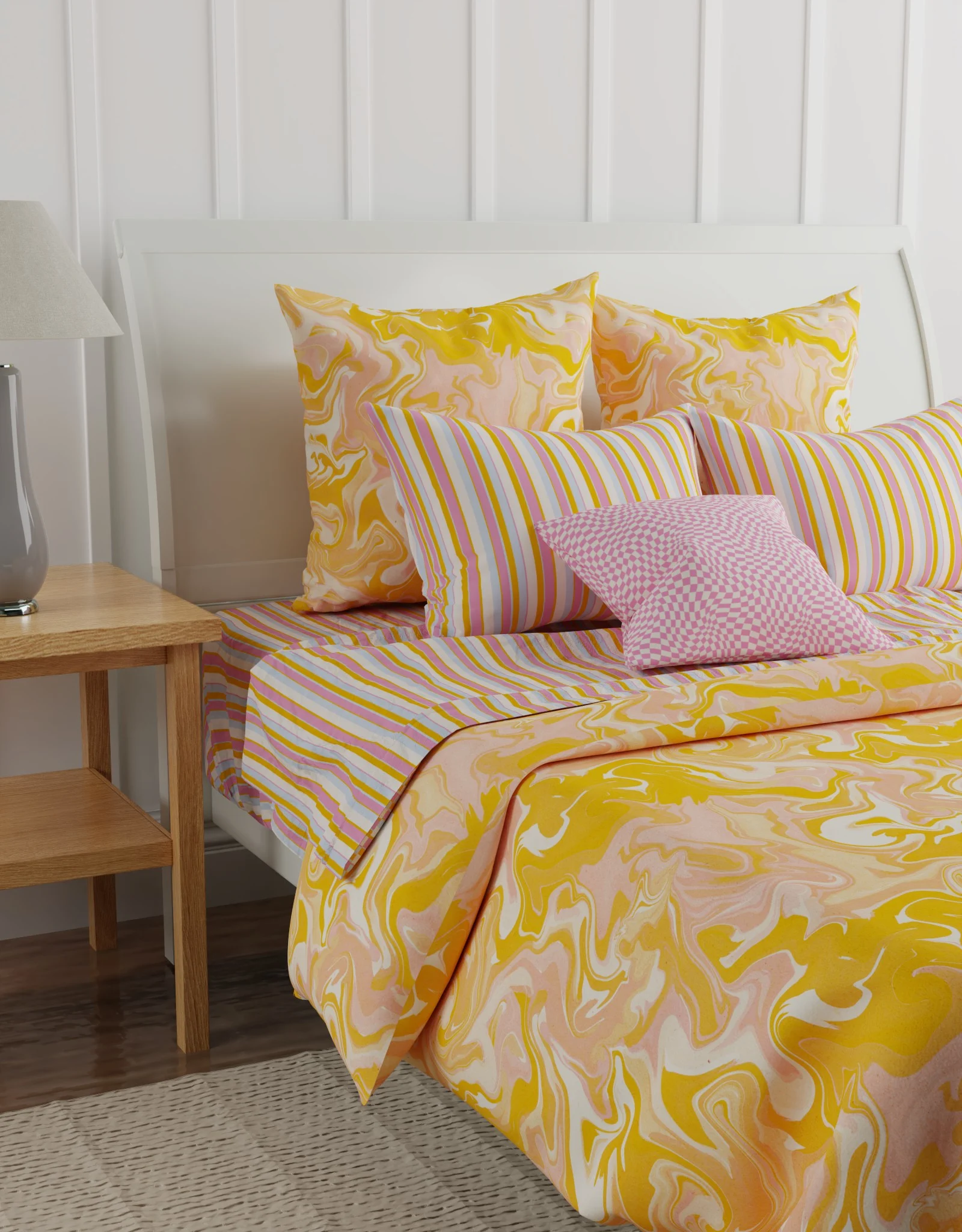 bright tween bedding