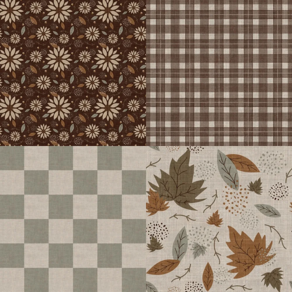Four fall themed designs.