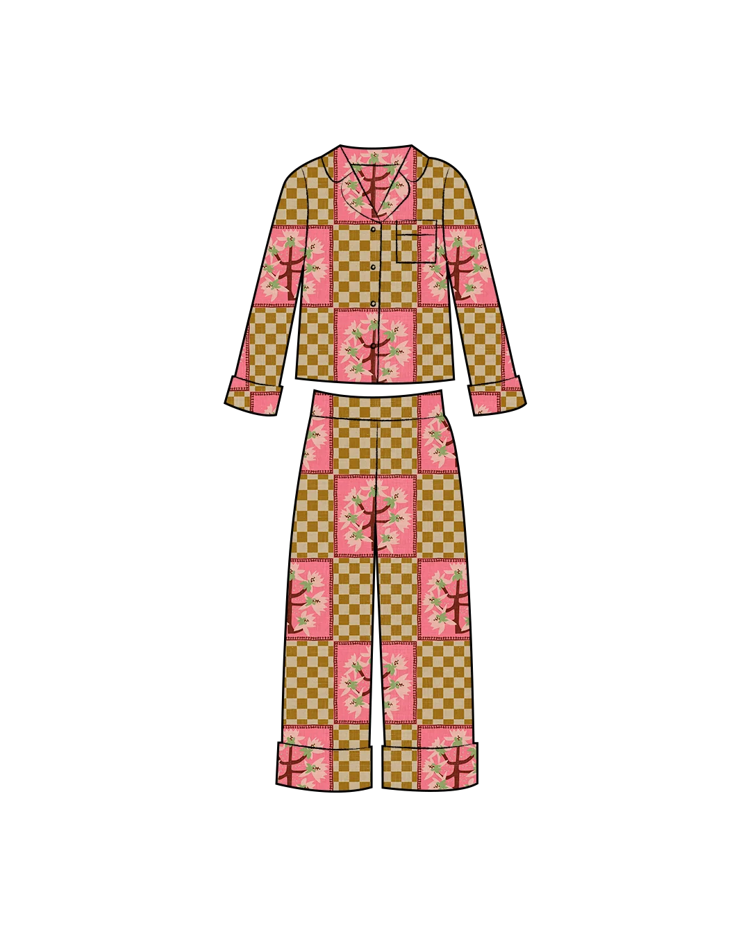 Anna the Tailor's Zoye Pajamas sewing Pattern