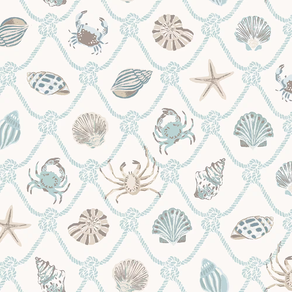 A soft pastel coastal net design from dirisstudio