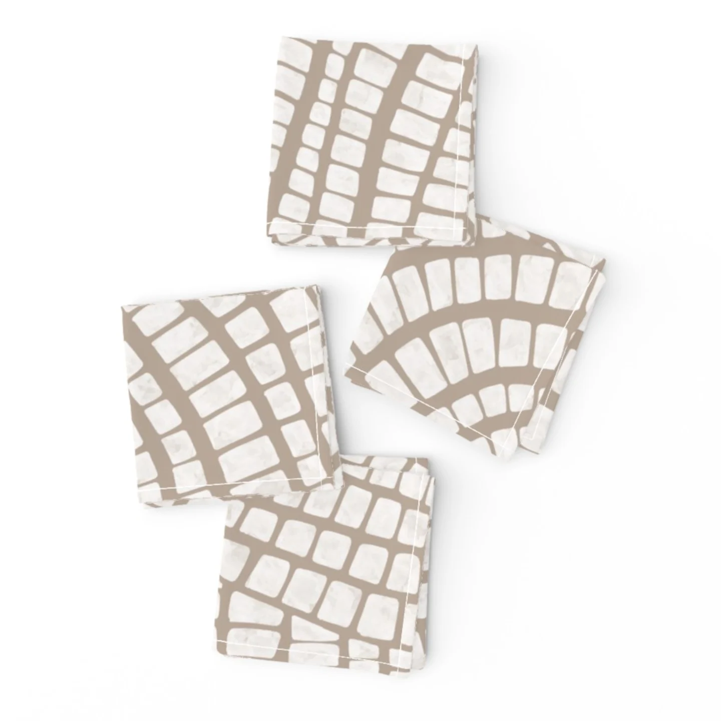 Abstract neutral cocktail napkins