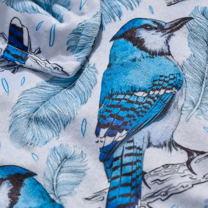 Minky fabric styled to highlight its cuddly, comforting appeal