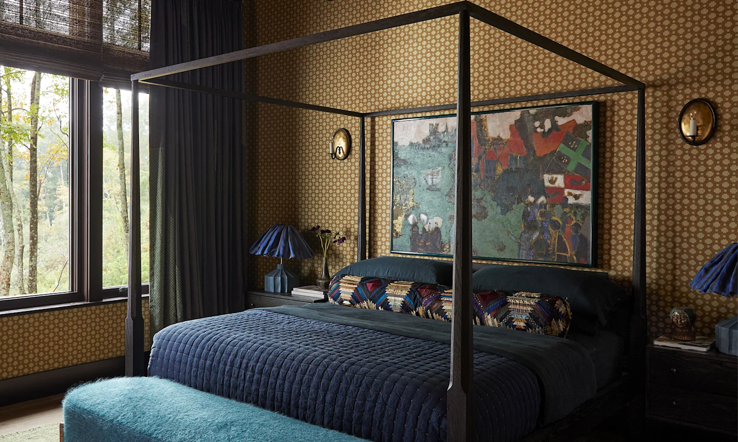 Tin Ceiling Wallpaper in our Entryway - Deb and Danelle, image size:1440x864