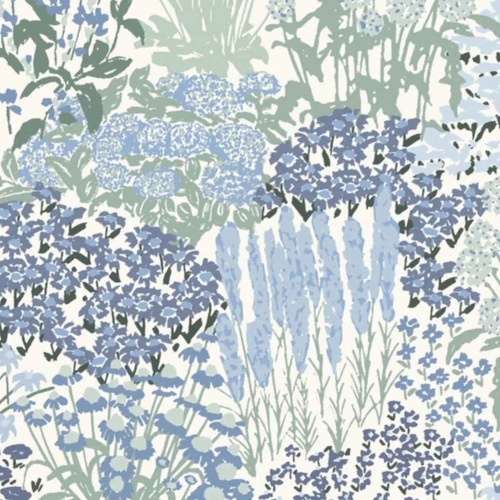 Garden Bloom Floral Jumbo Large Blue Hufton Studio