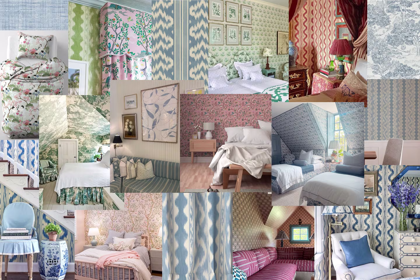 Mood board to visualize Mary Grace's ideas for her home before placing an order.