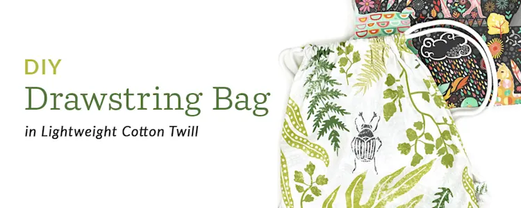 4 Steps to This Simple Drawstring Bag Pattern