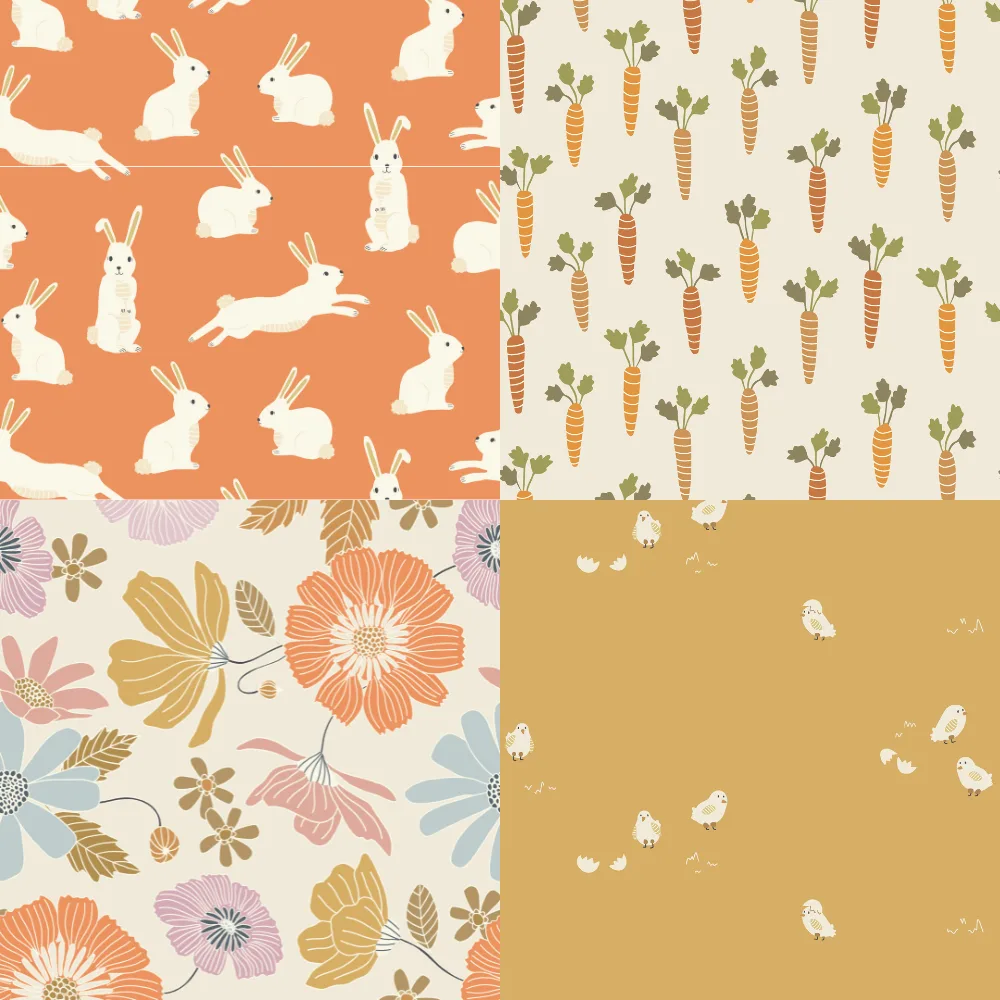 A grid of 4 Easter designs from erin__kendal