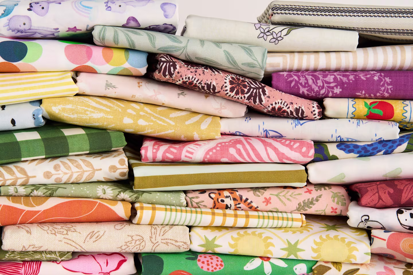 Spoonflower assortment of fabric and designs