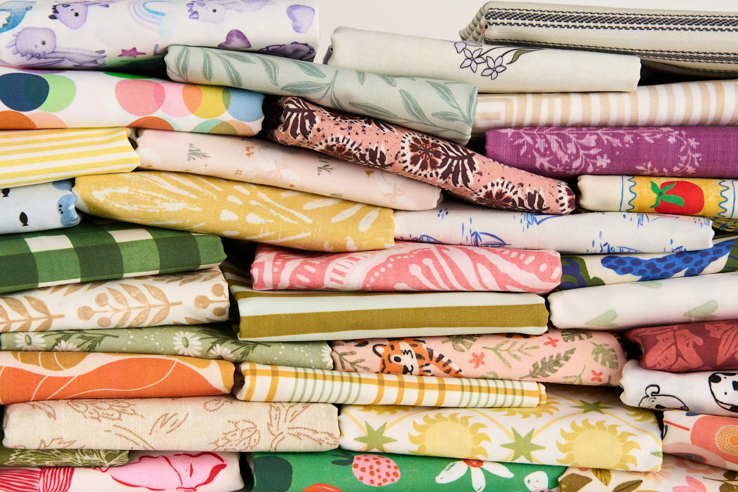 Spoonflower assortment of fabric and designs