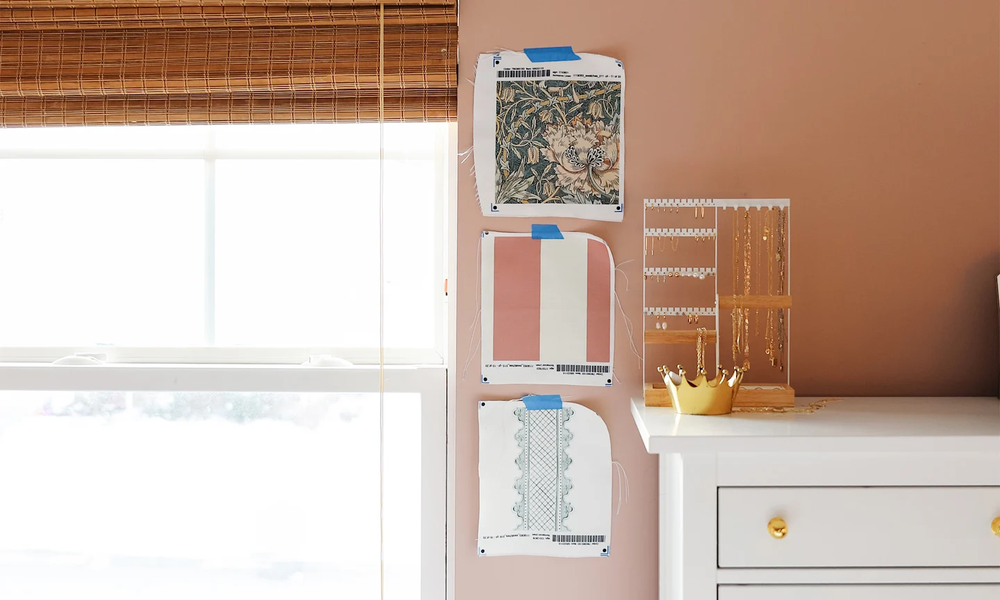 Tiffany DeLangie's selection of fabric swatches