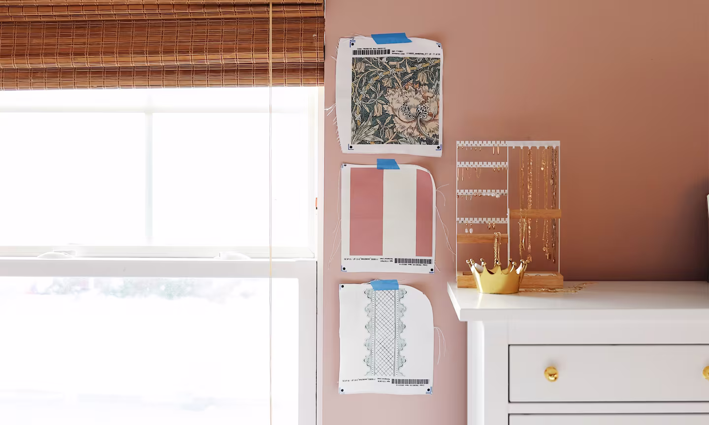 Tiffany DeLangie's selection of fabric swatches