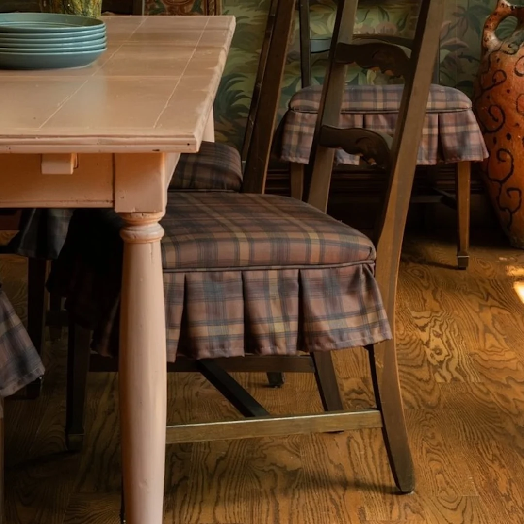 Small - Celtic Red Clover - Almond Beige - Grasscloth Faux Texture Fabri...