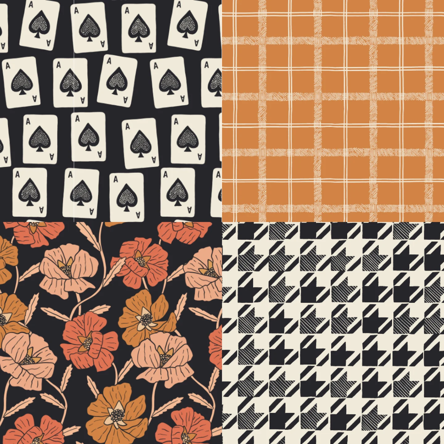 A grid of 4 Valentine's Day designs from erin__kendal